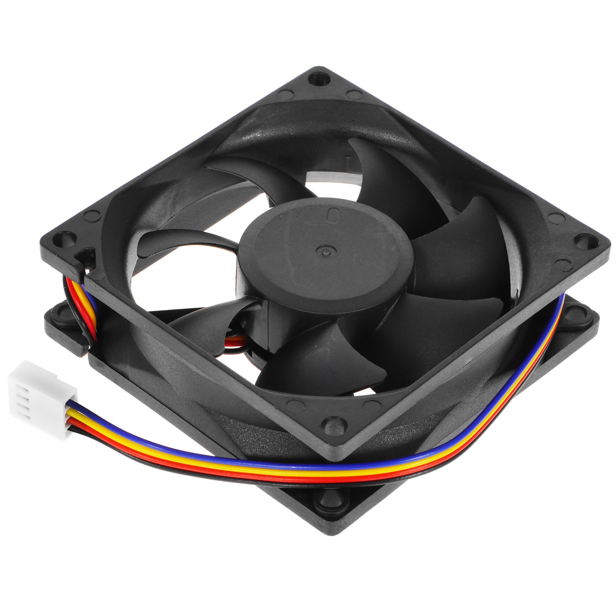 Вентилятор Gembird D8025SM-4 черный 80мм 3000rpm 32db 4-pin
