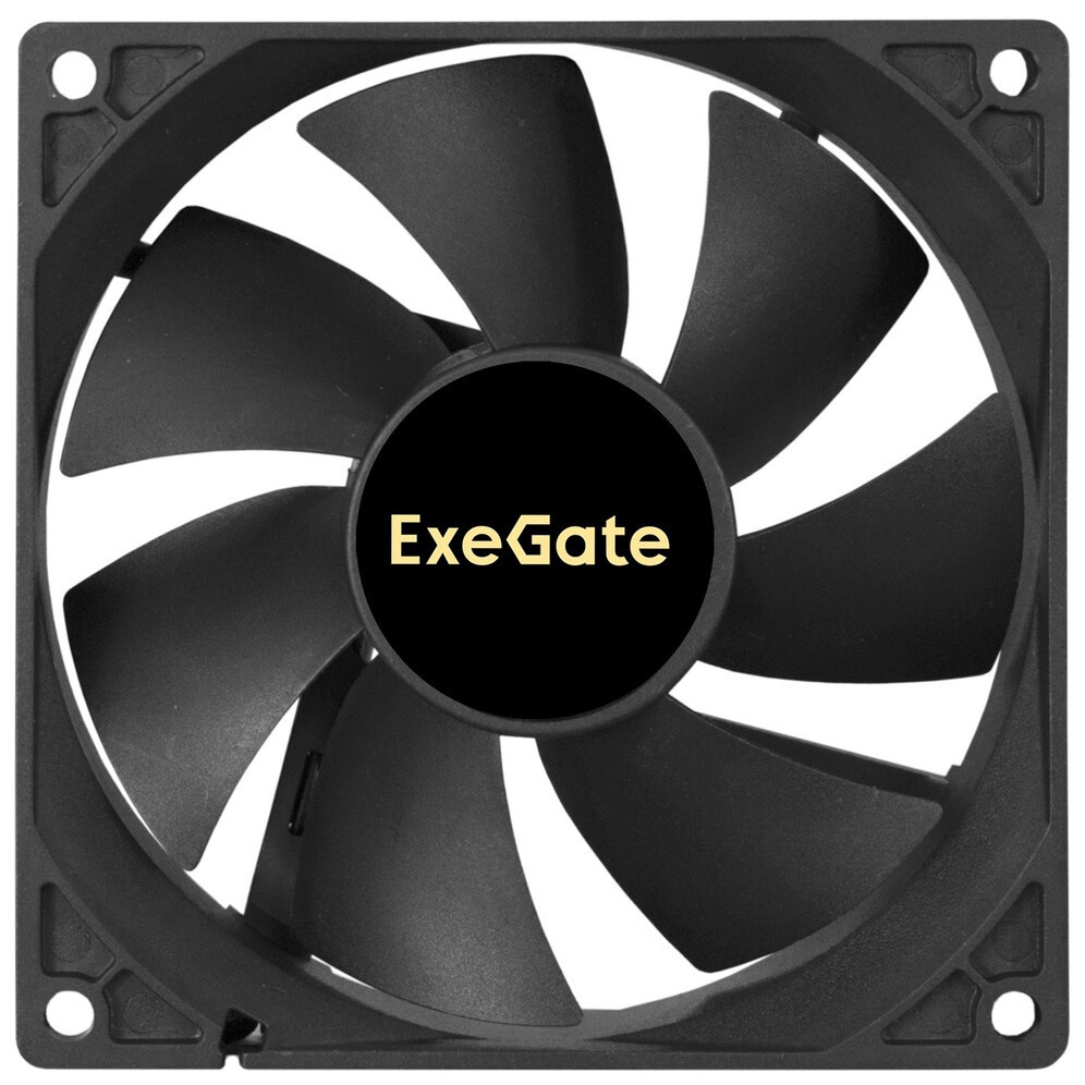 Вентилятор для корпуса ExeGate EX09225S3P черный, 92 мм, 2100 об/мин, 25 дБ, 3 pin