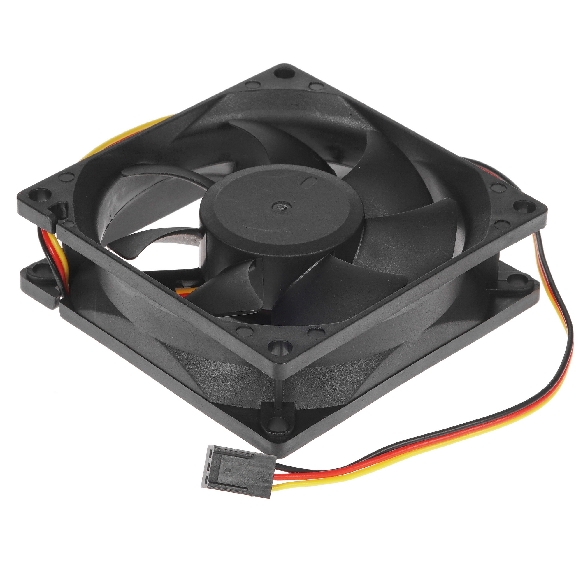 Вентилятор для корпуса Gembird 80x80x25, гидрод., тихий, 3 pin/4pin Molex, провод 30 см (S8025H-3P4M