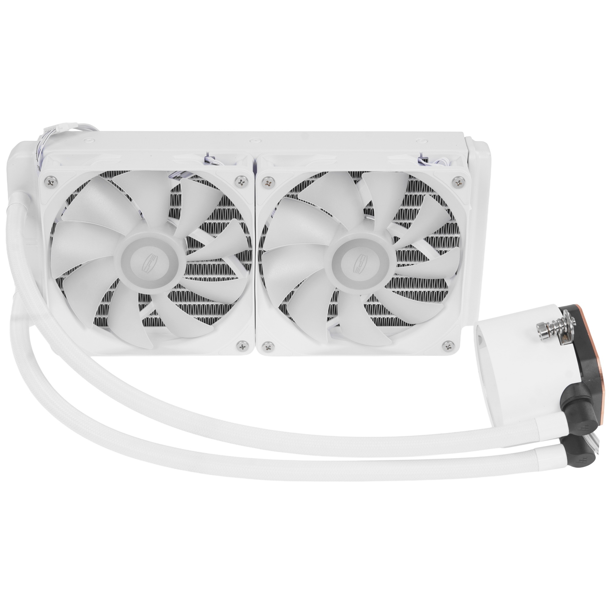 Система водяного охлаждения PcCooler DA240 WH ARGB Soc-AM5/AM4/1200/1700/1851 белый 4-pin Al+Cu 270W