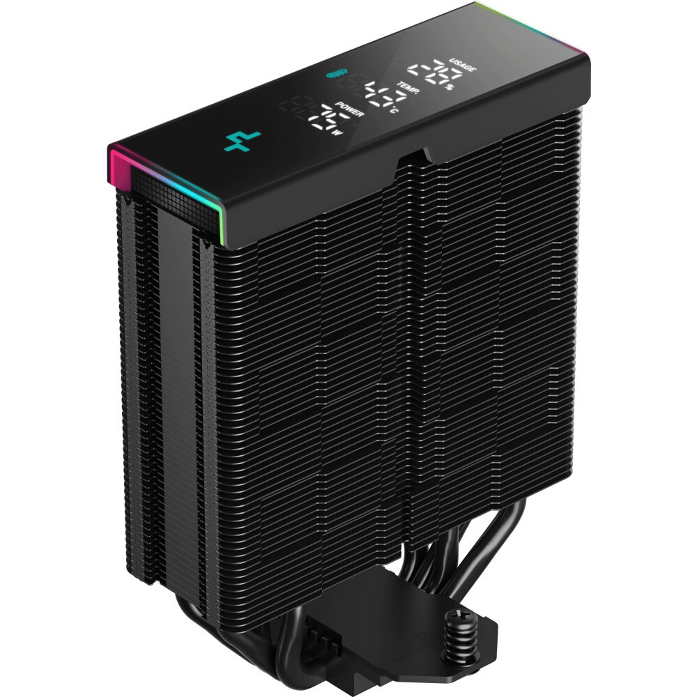 Кулер Deepcool AK400 Digital Pro ARGB черный 120мм алюминий+медь 1750rpm 25db 4-pin 220W 159мм