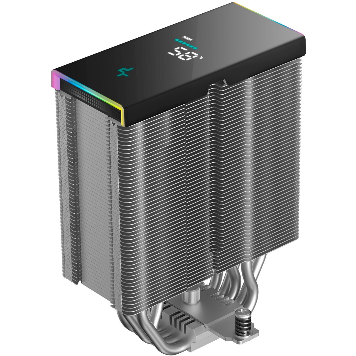 Кулер Deepcool AK400 Digital Pro ARGB черный 120мм алюминий+медь 1750rpm 25db 4-pin 220W 159мм