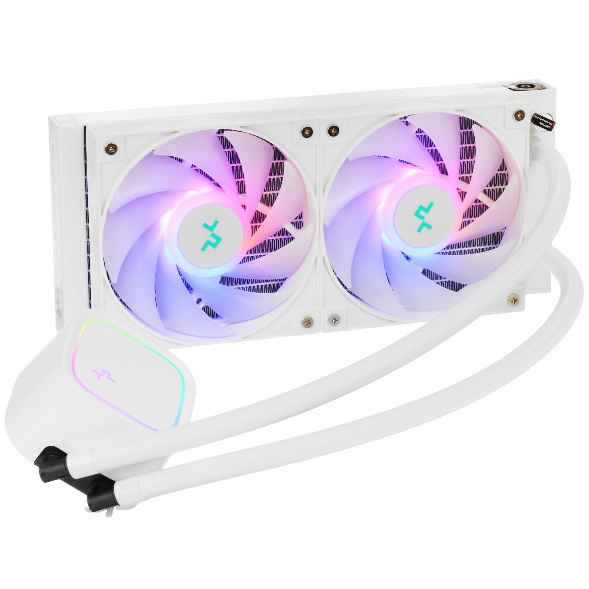 Кулер для процессора Deepcool LE520 WH белый 120мм алюминий+медь 2250rpm 33db 4-pin 180Вт