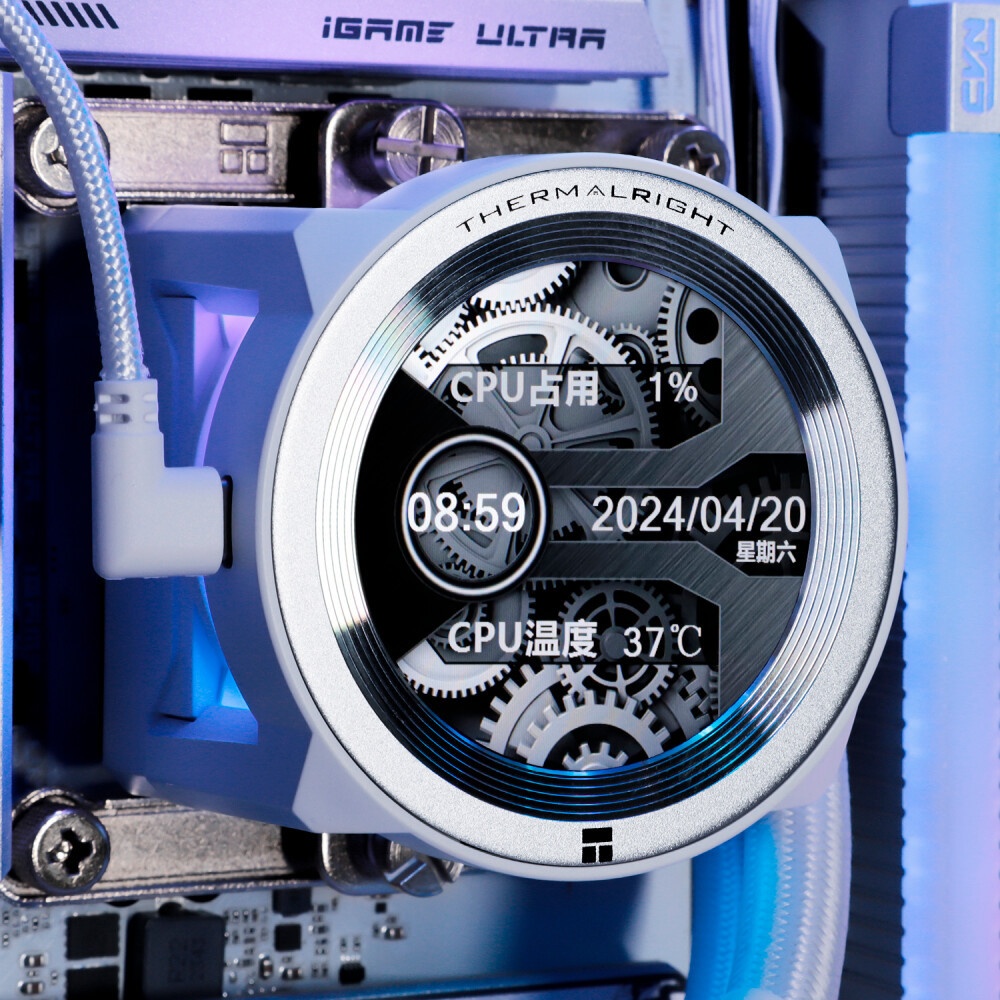 Система водяного охлаждения Thermalright Core Vision 360 ARGB Soc-AM5/AM4/1200/1700/1851 белый 4-pin