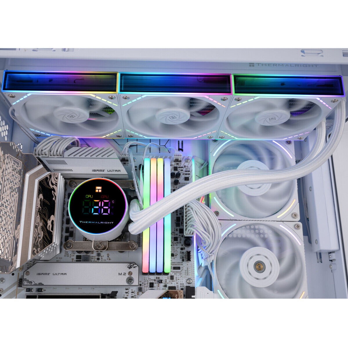 Система водяного охлаждения Thermalright Core Vision 360 ARGB Soc-AM5/AM4/1200/1700/1851 белый 4-pin