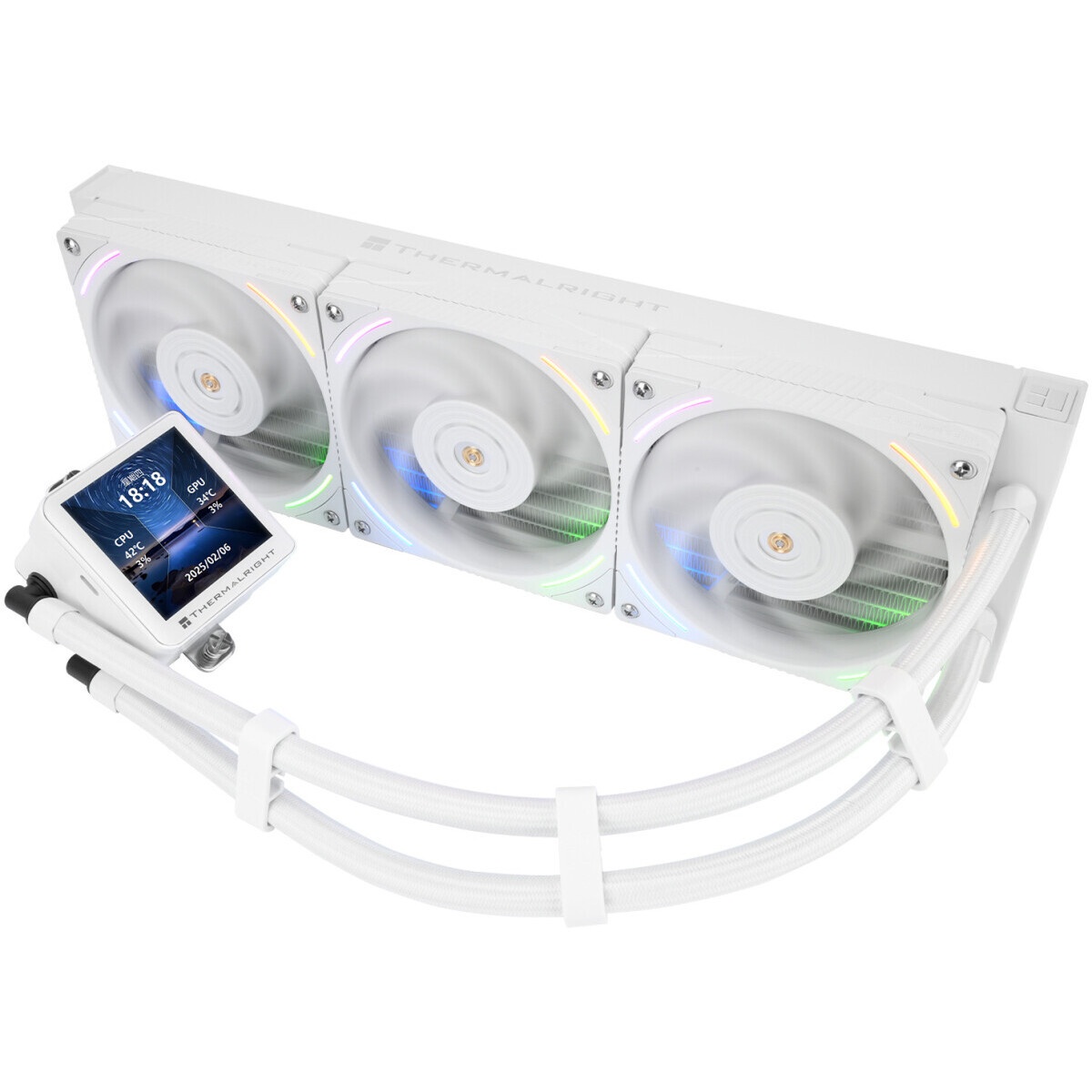 Система водяного охлаждения Thermalright Core Vision 360 ARGB Soc-AM5/AM4/1200/1700/1851 белый 4-pin