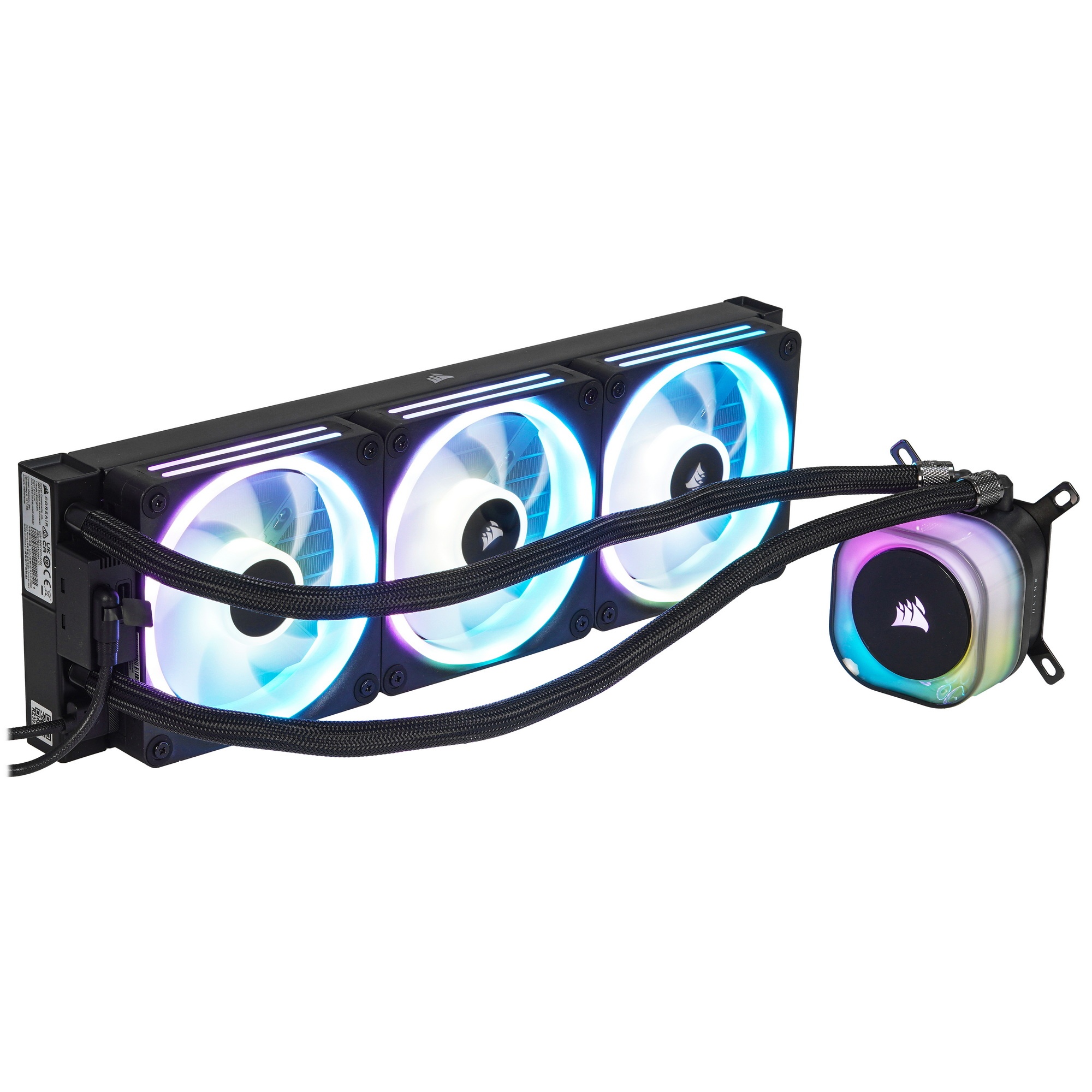 Система жидкостного охлаждения Corsair iCUE LINK H150i RGB (360mm, Black, RGB/ Fans: 3x120mm, 63.1CF