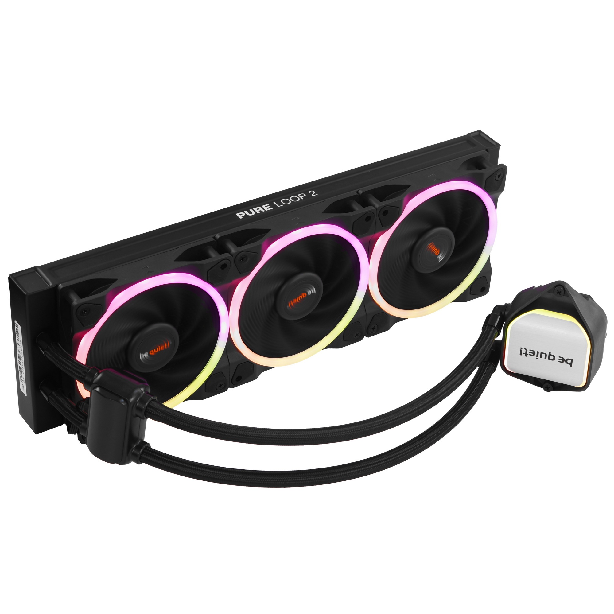 Водяное охлаждение для процессора be quiet! PURE LOOP 2 FX 360mm (290W, 360mm, Black, ARGB/ Fans: 3x