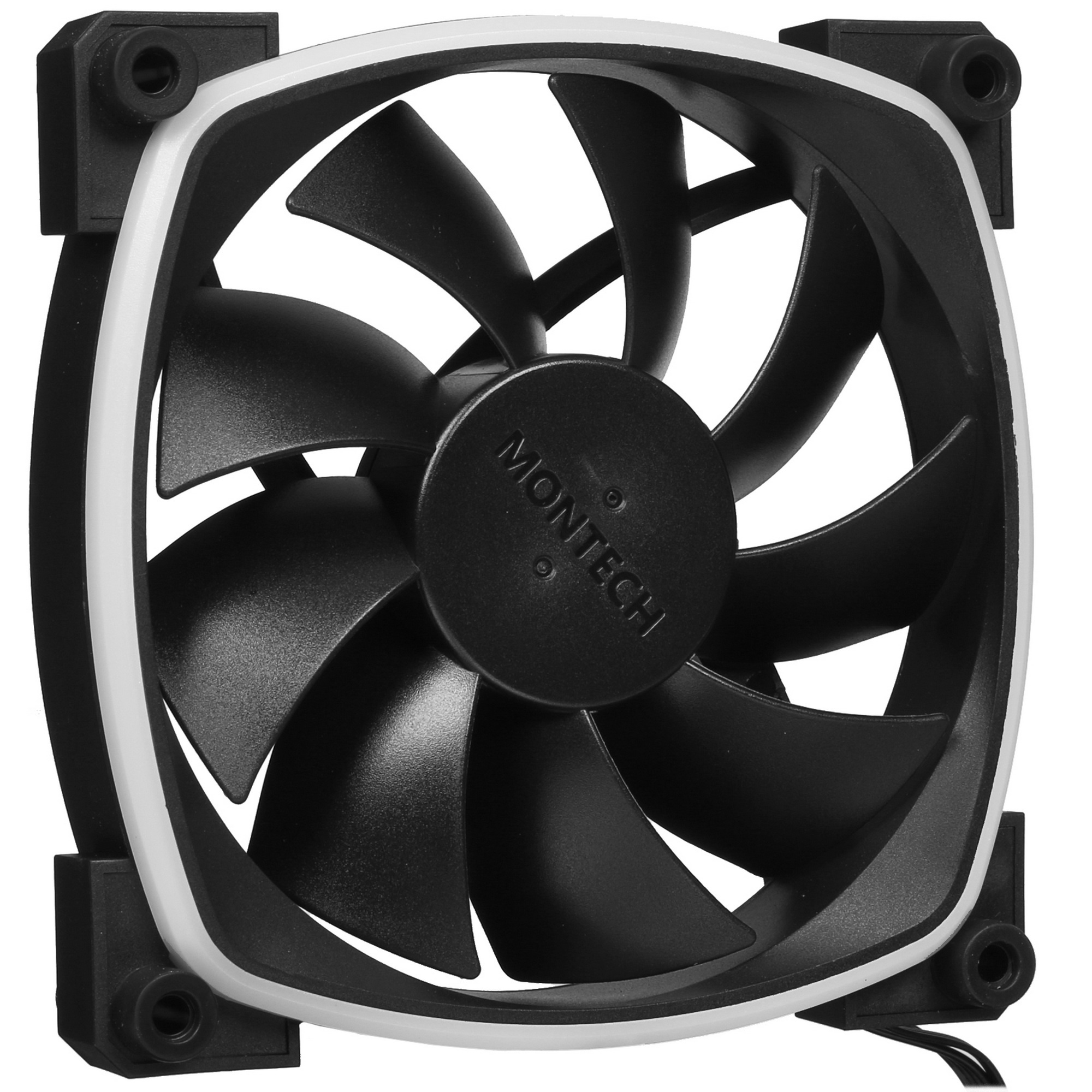 Вентилятор для корпуса Montech AX120 ARGB 120х120x25 черный 4-pin 27дБ (AX120 PWM BLACK) Ret
