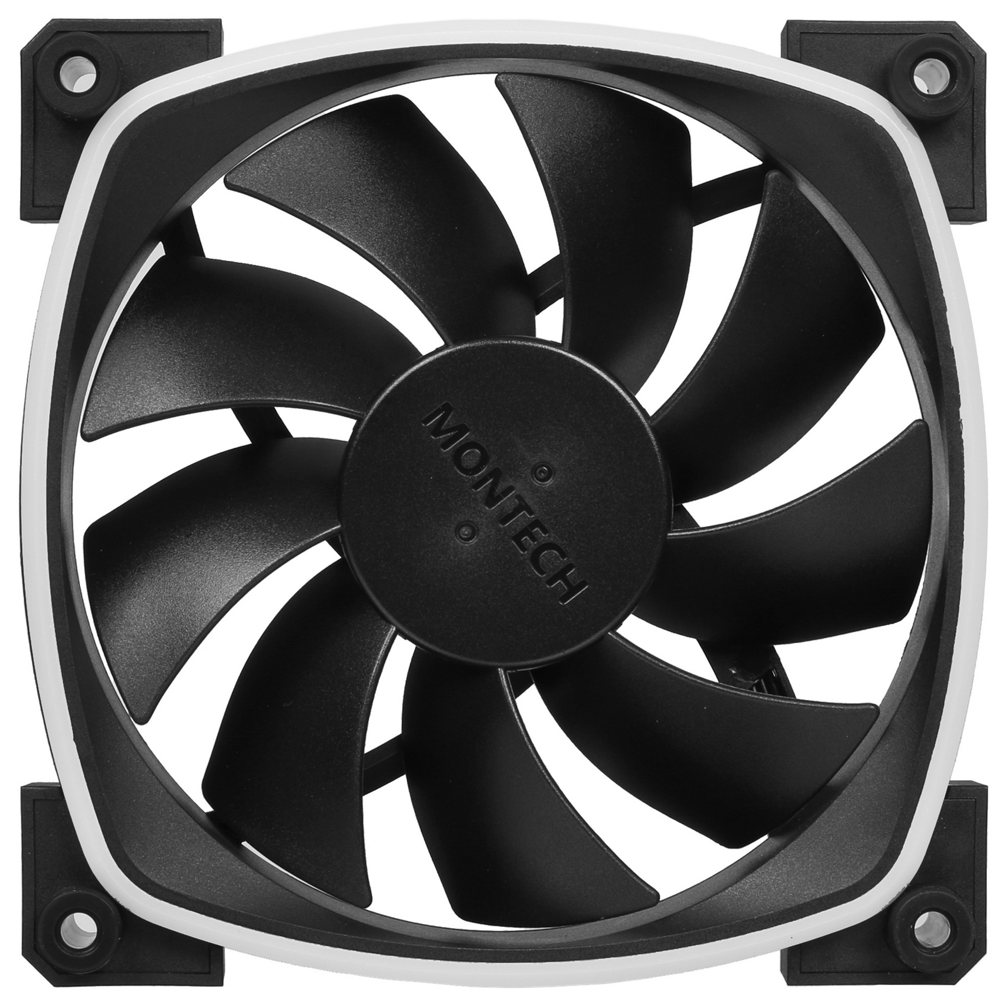 Вентилятор для корпуса Montech AX120 ARGB 120х120x25 черный 4-pin 27дБ (AX120 PWM BLACK) Ret
