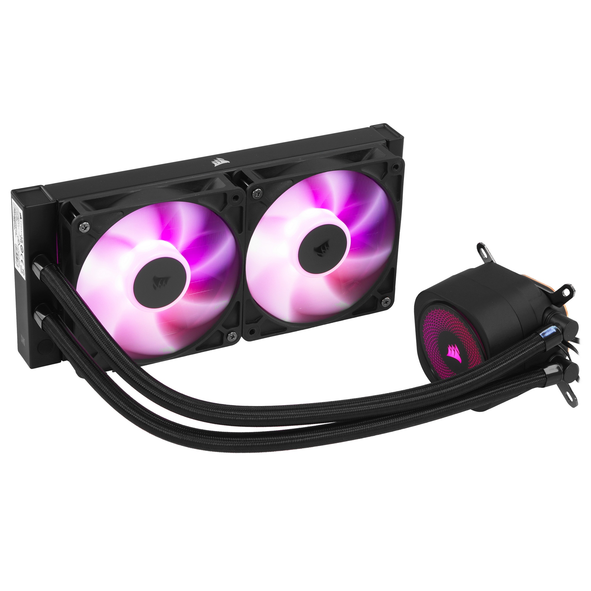 Система жидкостного охлаждения Corsair NAUTILUS 240 ARGB (240mm, Black, ARGB/ Fans: 2x120mm, 74.37CF