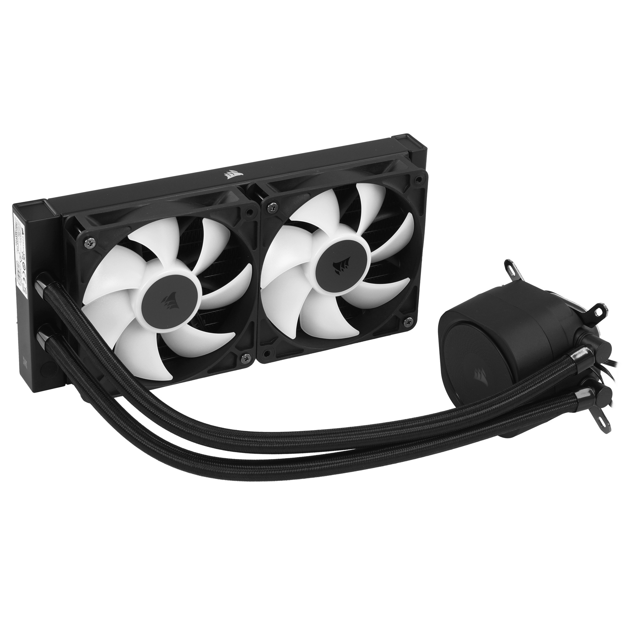 Система жидкостного охлаждения Corsair NAUTILUS 240 ARGB (240mm, Black, ARGB/ Fans: 2x120mm, 74.37CF
