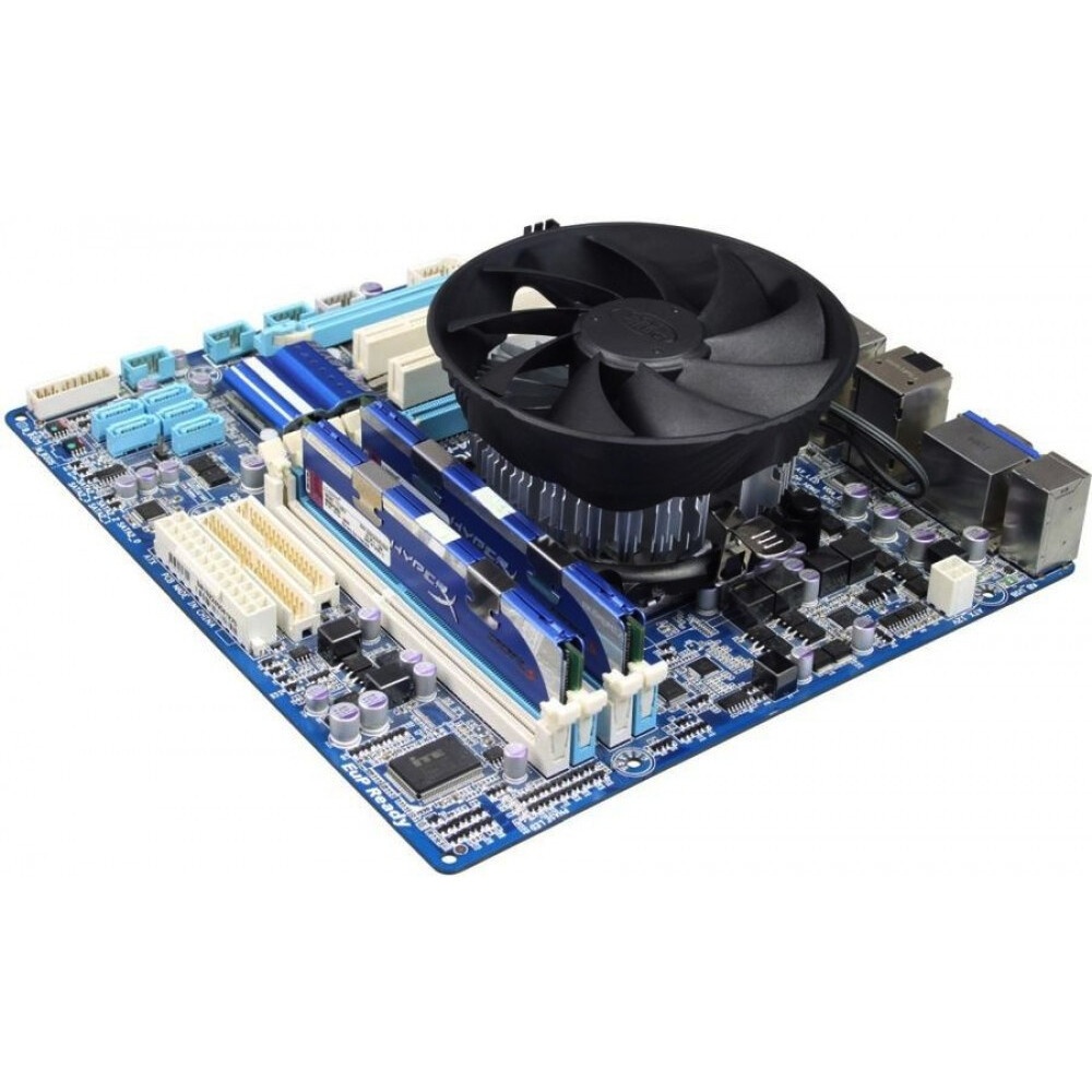 Кулер Digma D-CPC95-PWM2 синий/черный 120мм алюминий 1500rpm 29db 4-pin 95W 66мм