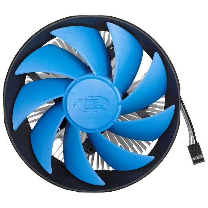 Кулер Digma D-CPC95-PWM2 синий/черный 120мм алюминий 1500rpm 29db 4-pin 95W 66мм