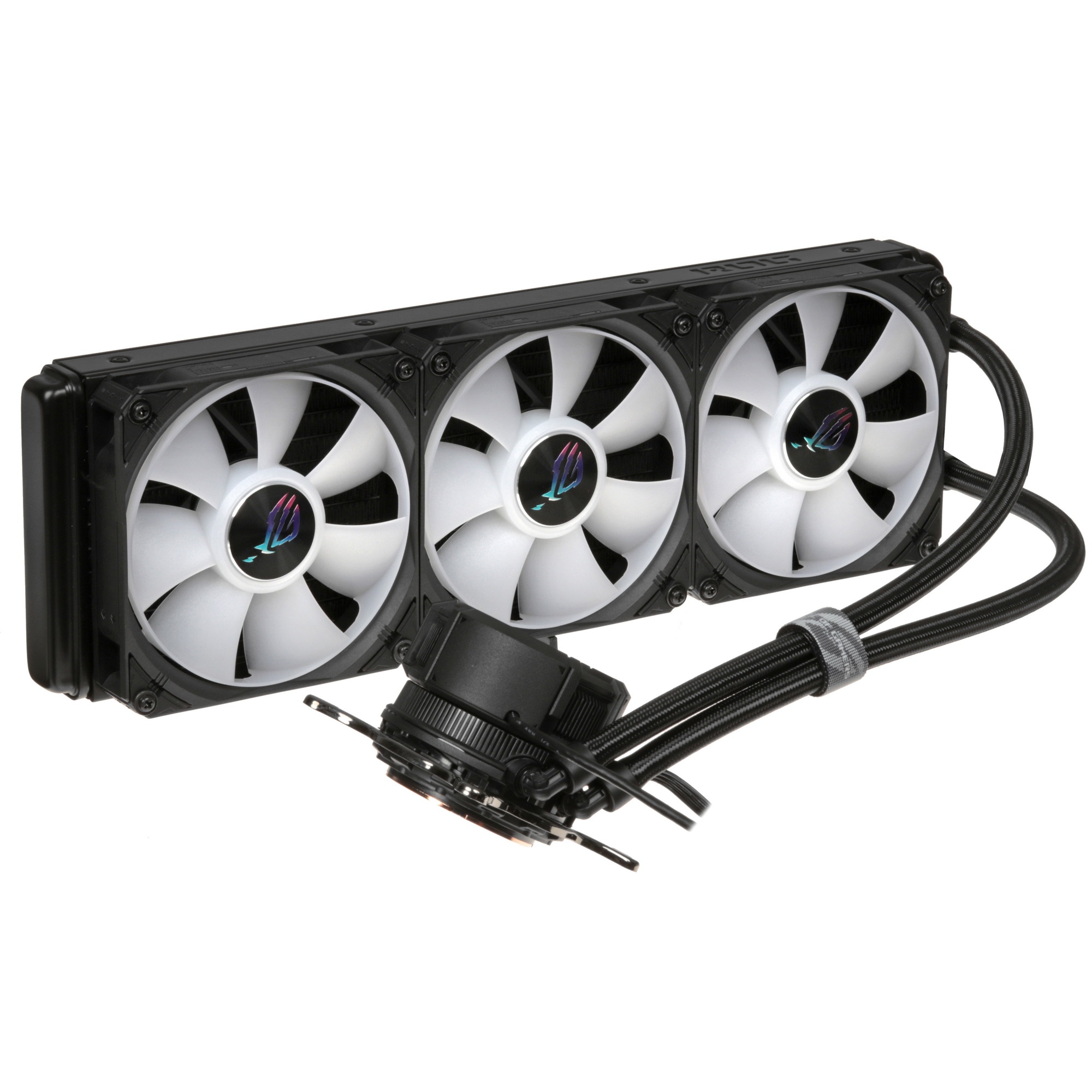 Жидкостная система охлаждения ASUS ROG STRIX LC III 360 ARGB LCD 90RC00W1-M0UAY0 черный 120мм алюмин