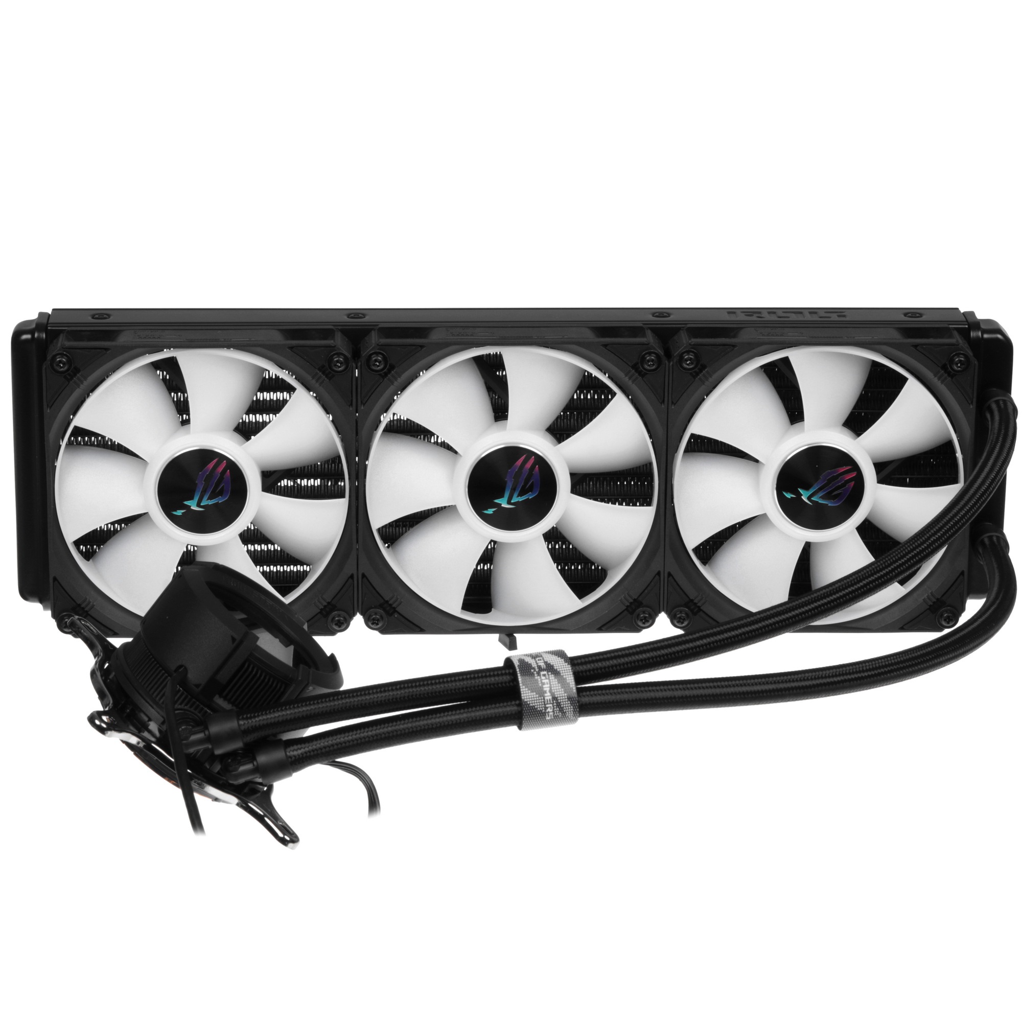 Жидкостная система охлаждения ASUS ROG STRIX LC III 360 ARGB LCD 90RC00W1-M0UAY0 черный 120мм алюмин