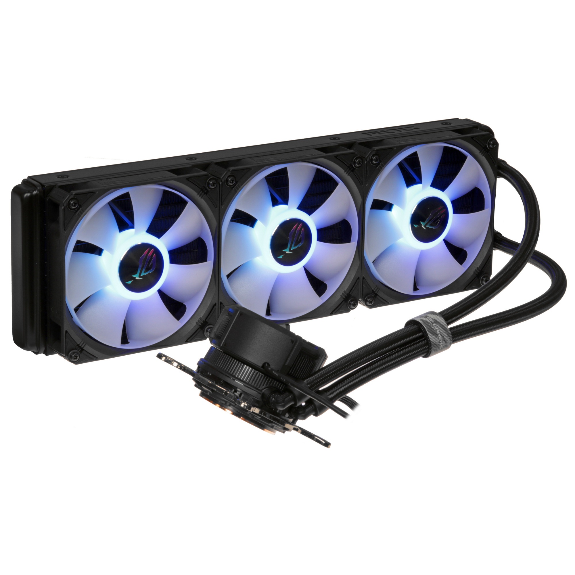 Жидкостная система охлаждения ASUS ROG STRIX LC III 360 ARGB LCD 90RC00W1-M0UAY0 черный 120мм алюмин