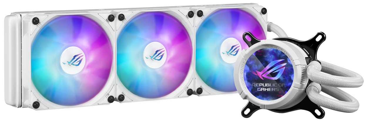 Жидкостная система охлаждения ASUS ROG STRIX LC III 360 ARGB LCD WHT