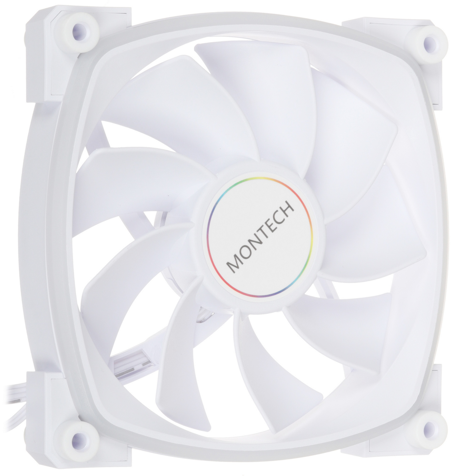 Вентилятор для корпуса MONTECH RX120 PWM белый, 120 мм, 1600 об/мин, 27 дБ, 4 pin
