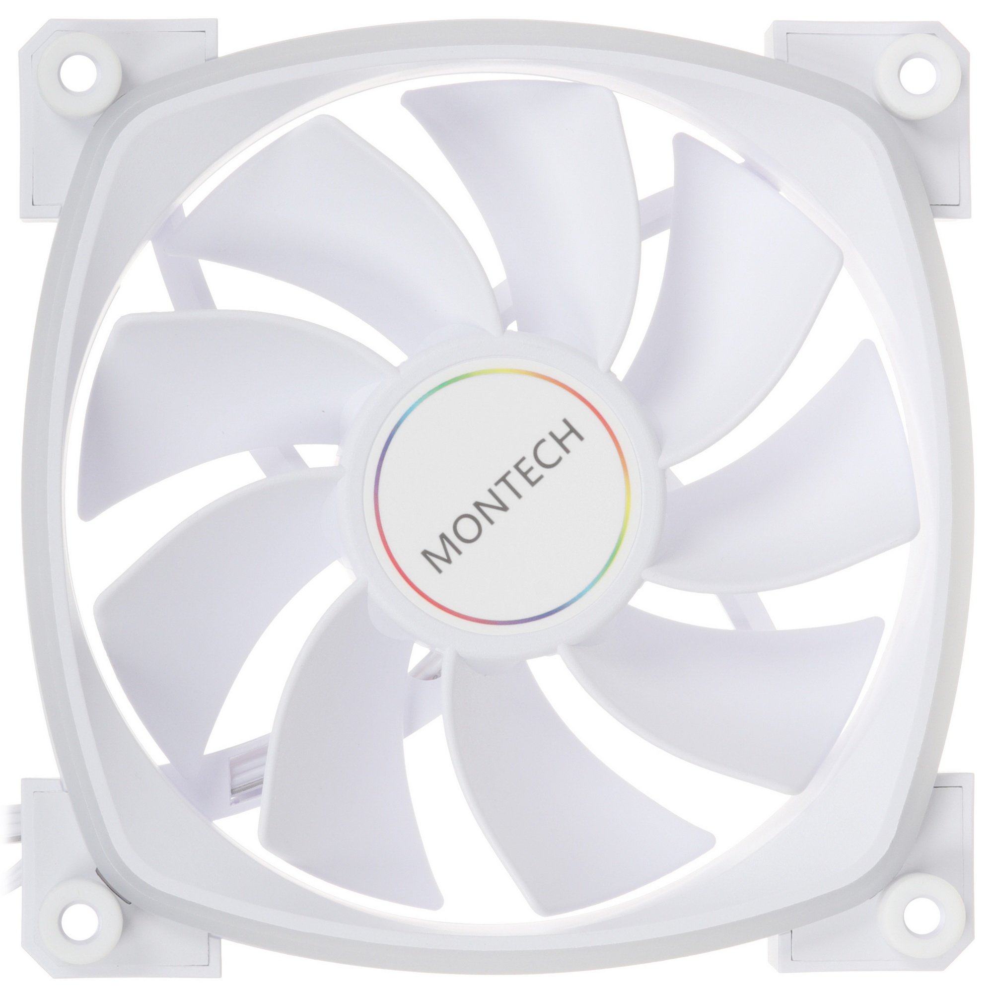 Вентилятор для корпуса MONTECH RX120 PWM белый, 120 мм, 1600 об/мин, 27 дБ, 4 pin