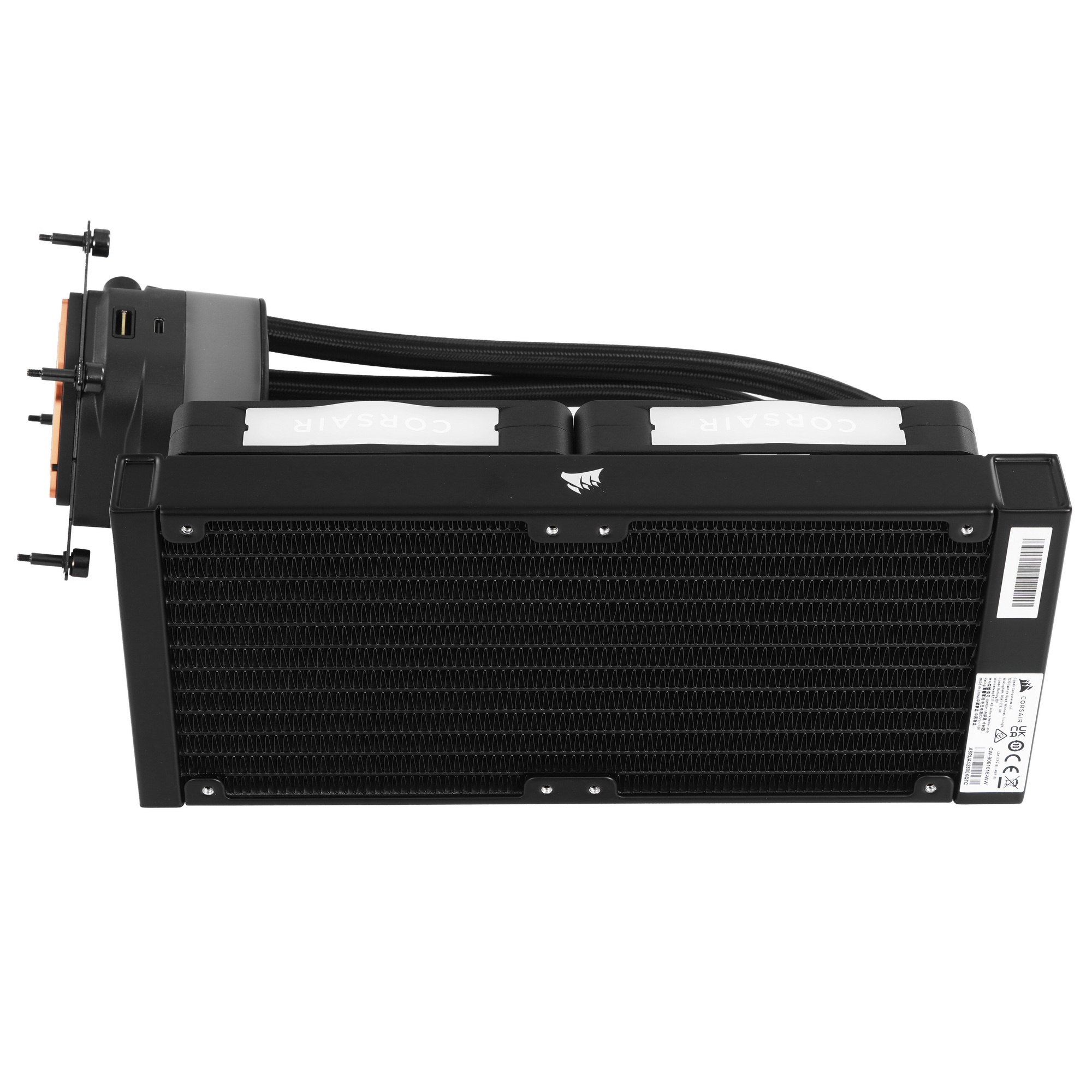 Система жидкостного охлаждения Corsair iCUE LINK TITAN 240 RX RGB (240mm, Black, RGB/ Fans: 2x120mm,