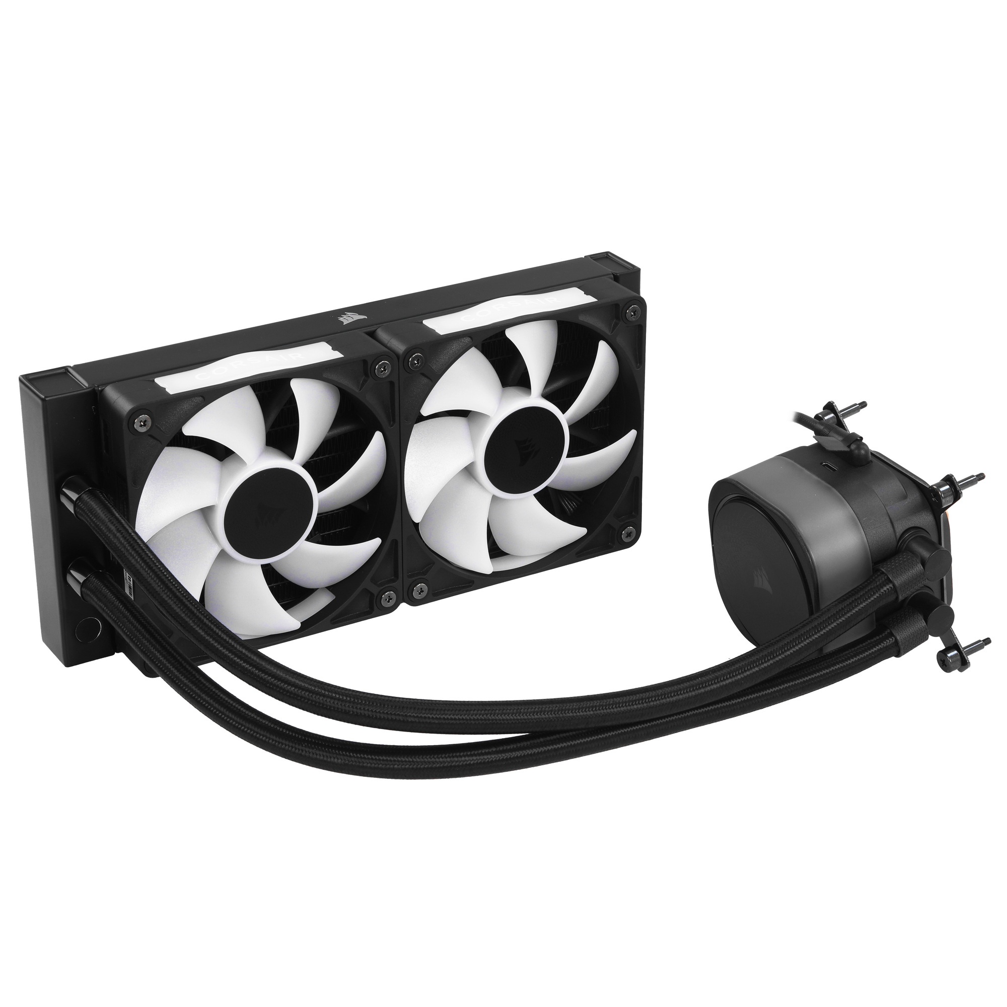 Система жидкостного охлаждения Corsair iCUE LINK TITAN 240 RX RGB (240mm, Black, RGB/ Fans: 2x120mm,