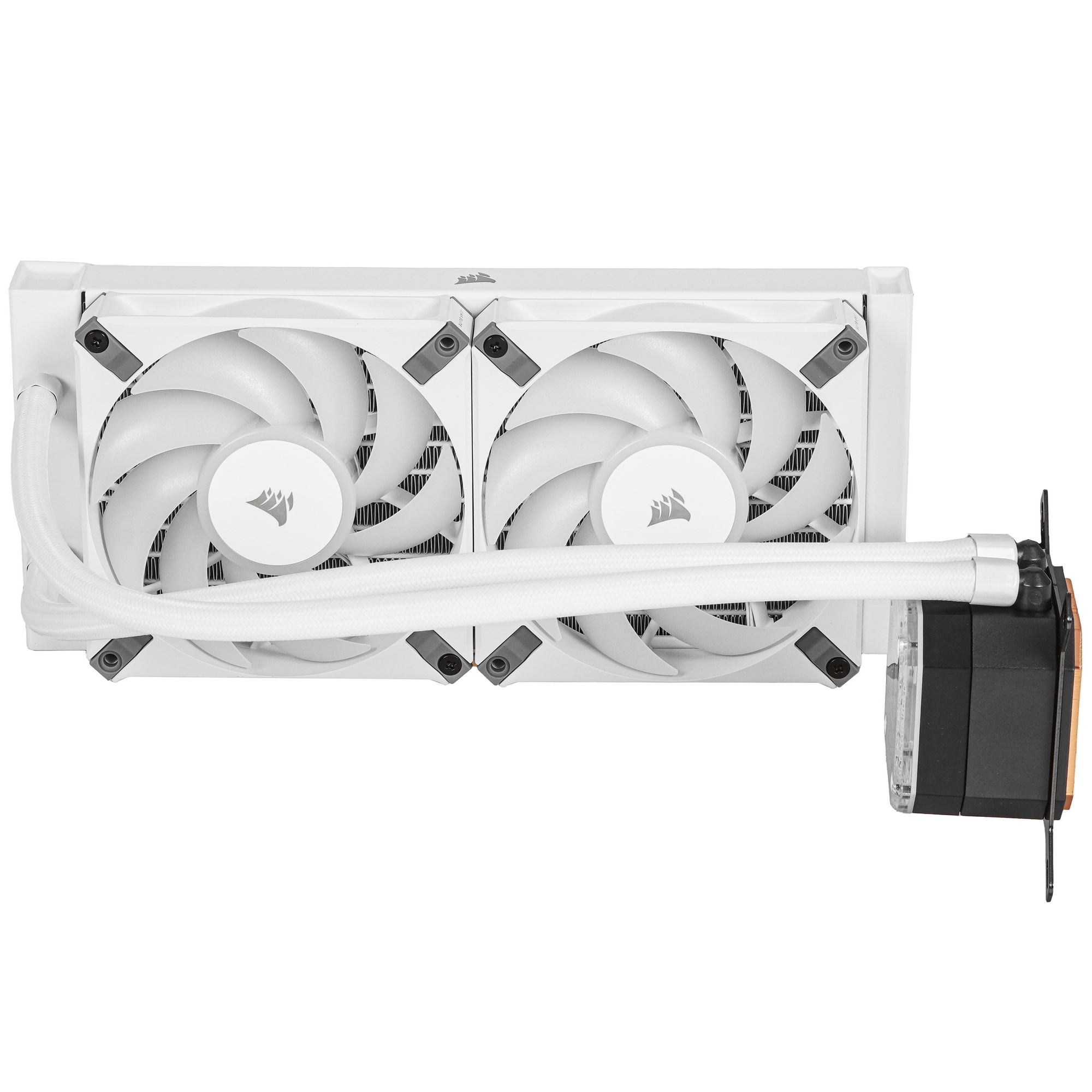 Система жидкостного охлаждения Corsair iCUE H100i ELITE CAPELLIX XT (240mm, White, RGB/ Fans: 2x120m
