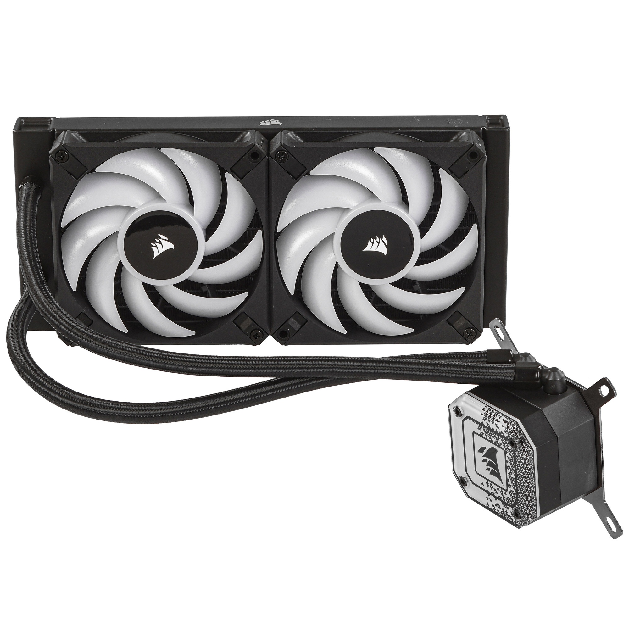 Система жидкостного охлаждения Corsair iCUE H100i ELITE CAPELLIX XT (240mm, Black, RGB/ Fans: 2x120m