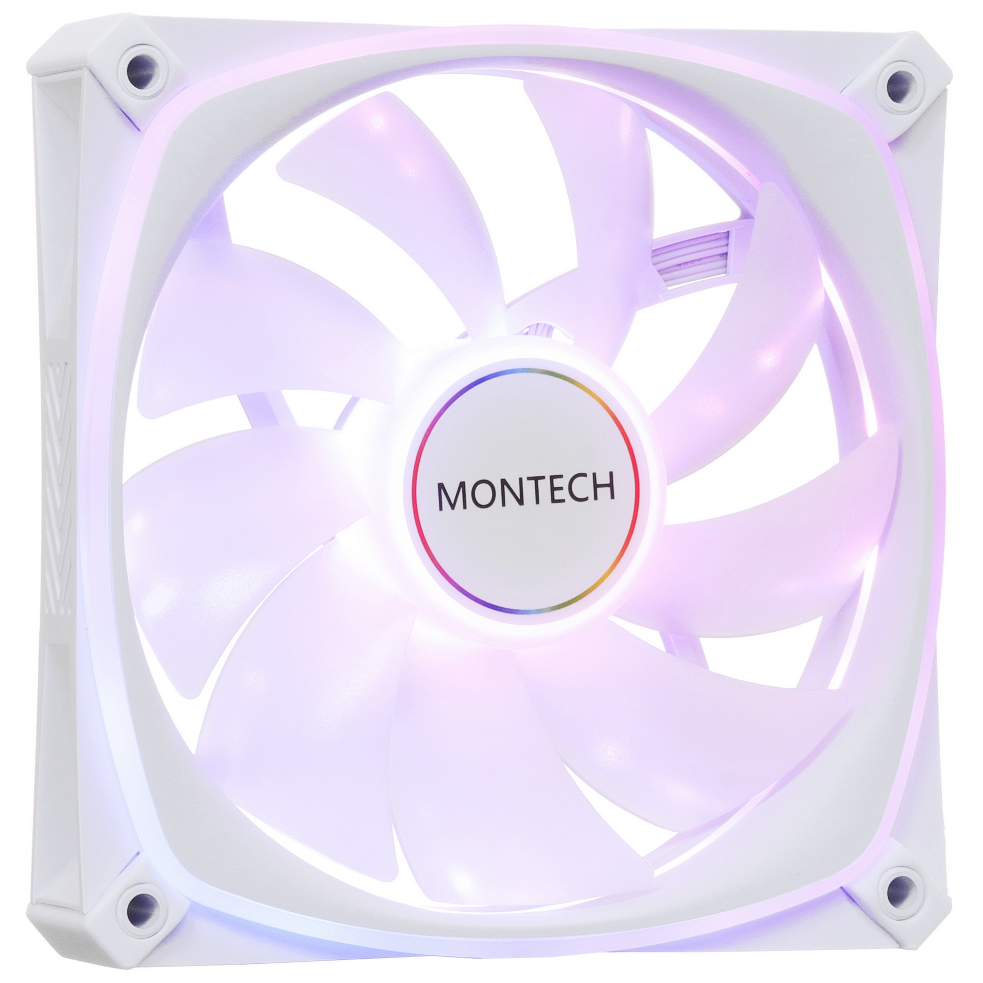 Вентилятор для корпуса MONTECH AX120 PWM белый, 120 мм, 1600 об/мин, 27 дБ, 4 pin