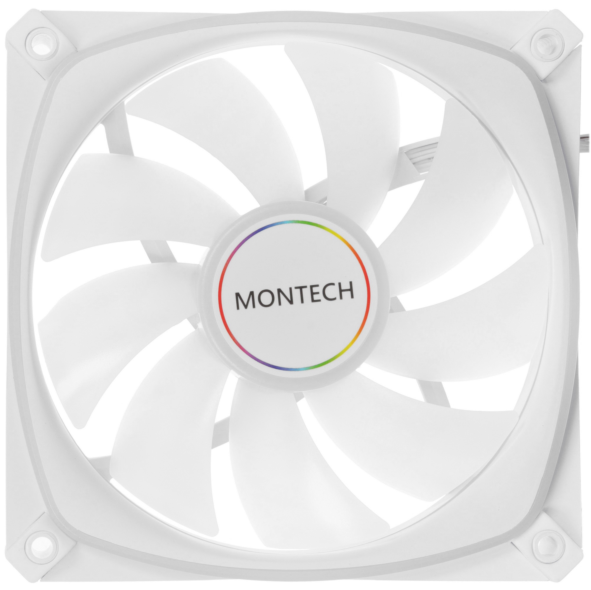 Вентилятор для корпуса MONTECH AX120 PWM белый, 120 мм, 1600 об/мин, 27 дБ, 4 pin