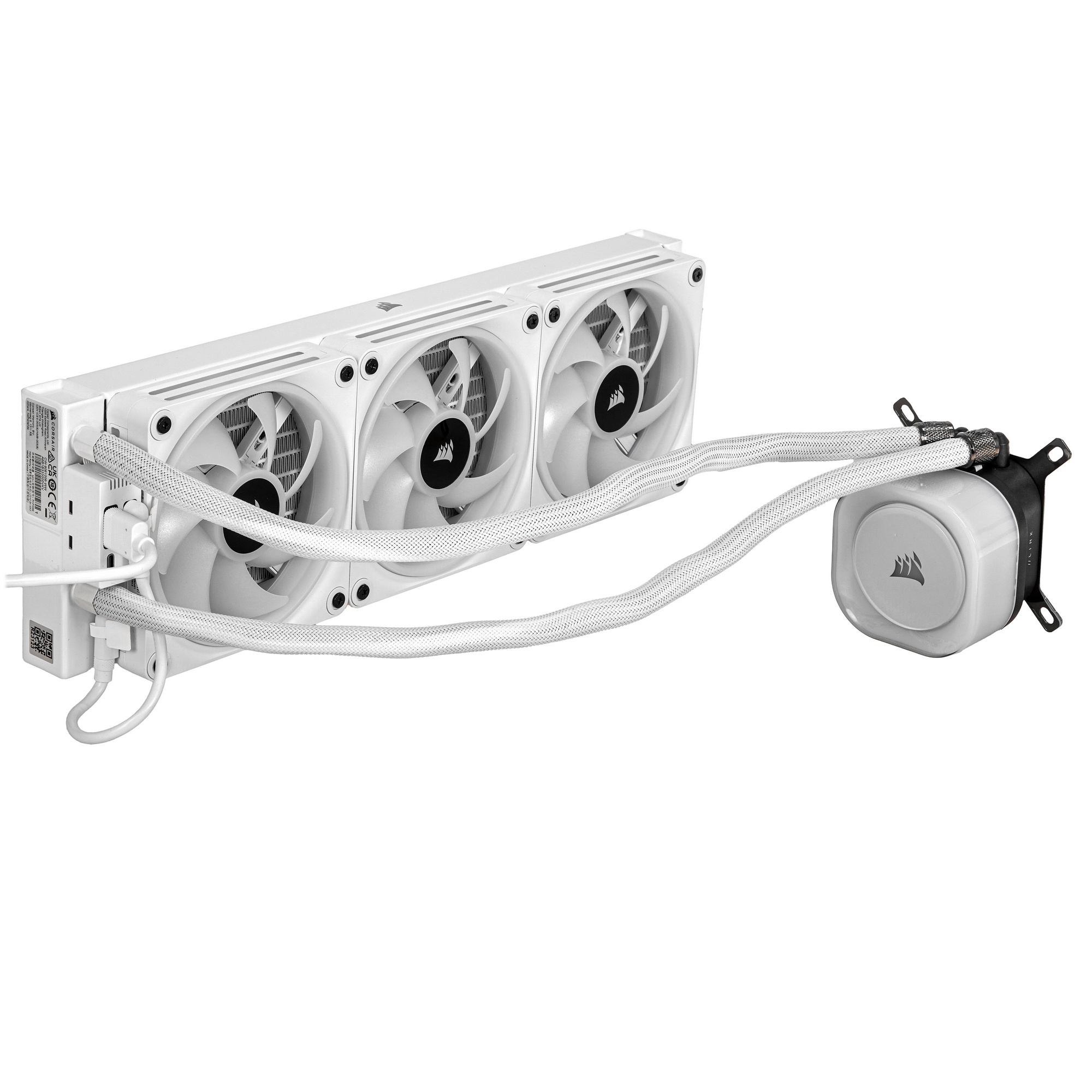 Система жидкостного охлаждения Corsair iCUE LINK H150i RGB (360mm, White, RGB/ Fans: 3x120mm, 63.1CF