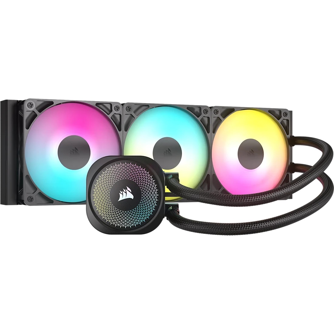 Система жидкостного охлаждения Corsair NAUTILUS 360 ARGB (360mm, Black, ARGB/ Fans: 3x120mm, 72.8CFM