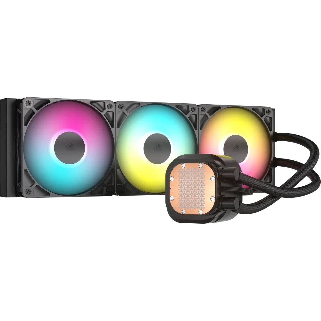 Система жидкостного охлаждения Corsair NAUTILUS 360 ARGB (360mm, Black, ARGB/ Fans: 3x120mm, 72.8CFM