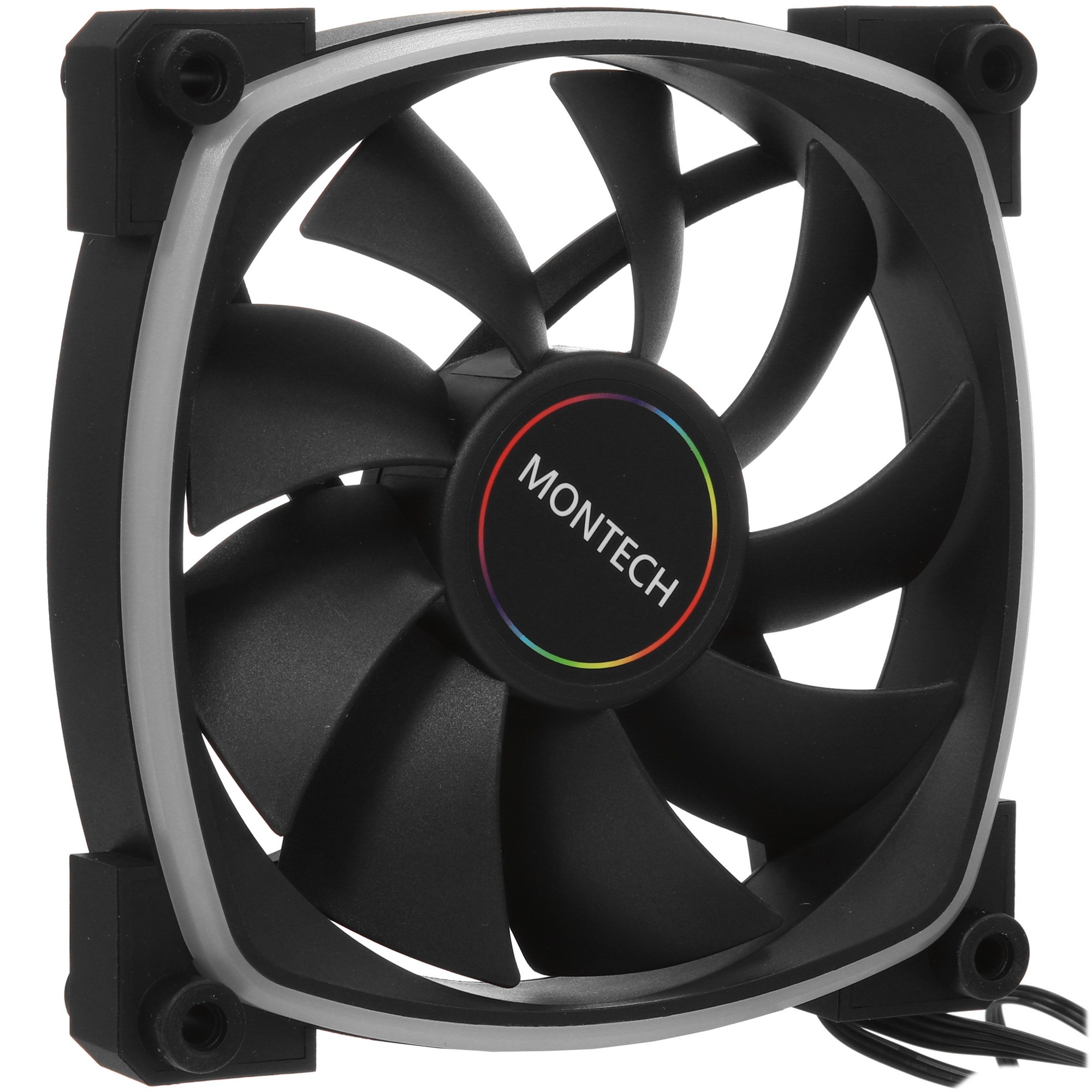 Вентилятор для корпуса Montech AX120 ARGB 120х120x25 черный 4-pin 27дБ (упак.:3шт) (AX120 PWM BLACK