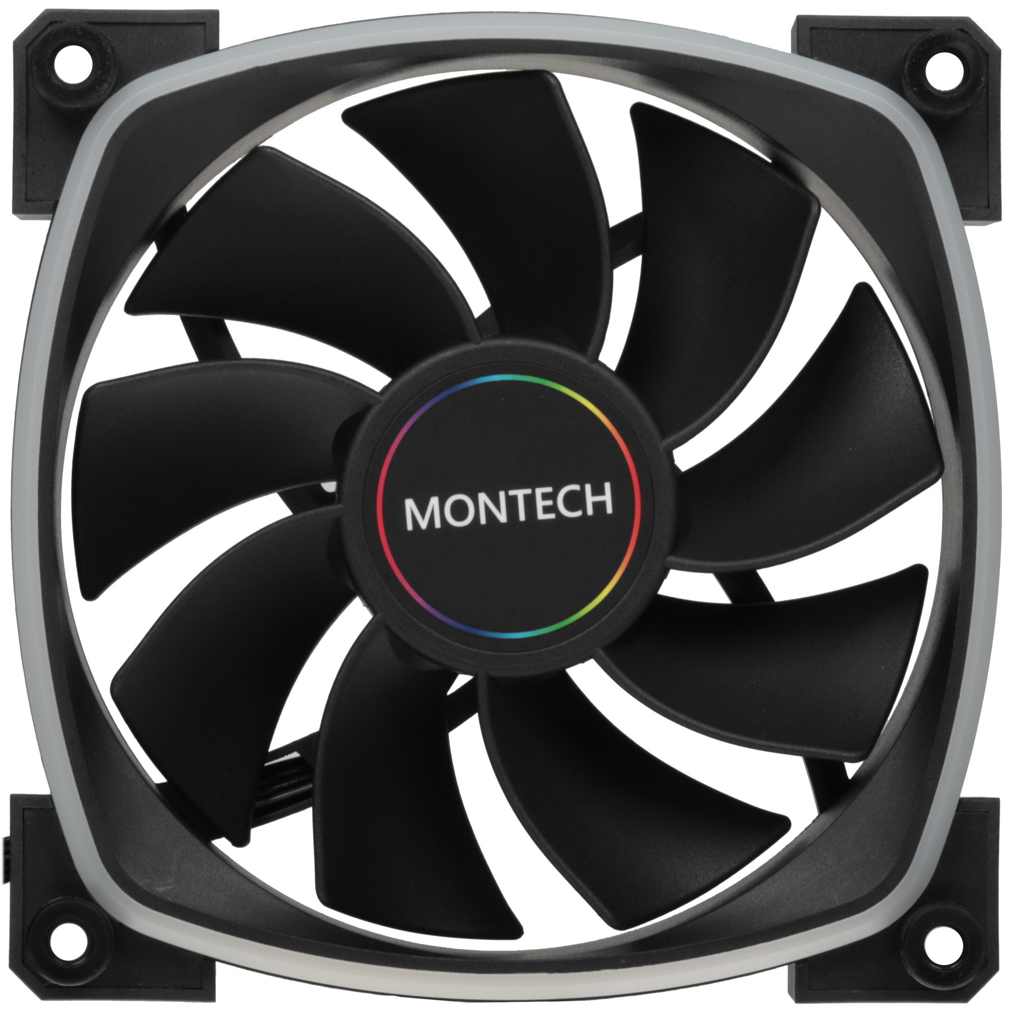 Вентилятор для корпуса Montech RX120 Reverse ARGB 120х120x25 черный 4-pin 27дБ (RX120 PWM BLACK) Ret