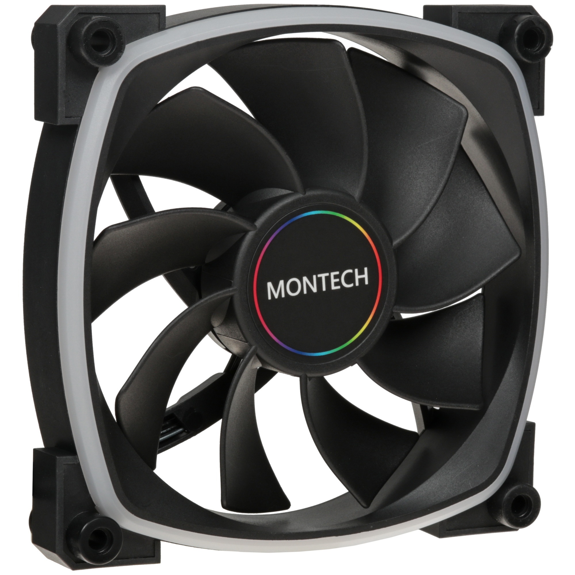 Вентилятор для корпуса Montech RX120 Reverse ARGB 120х120x25 черный 4-pin 27дБ (RX120 PWM BLACK) Ret