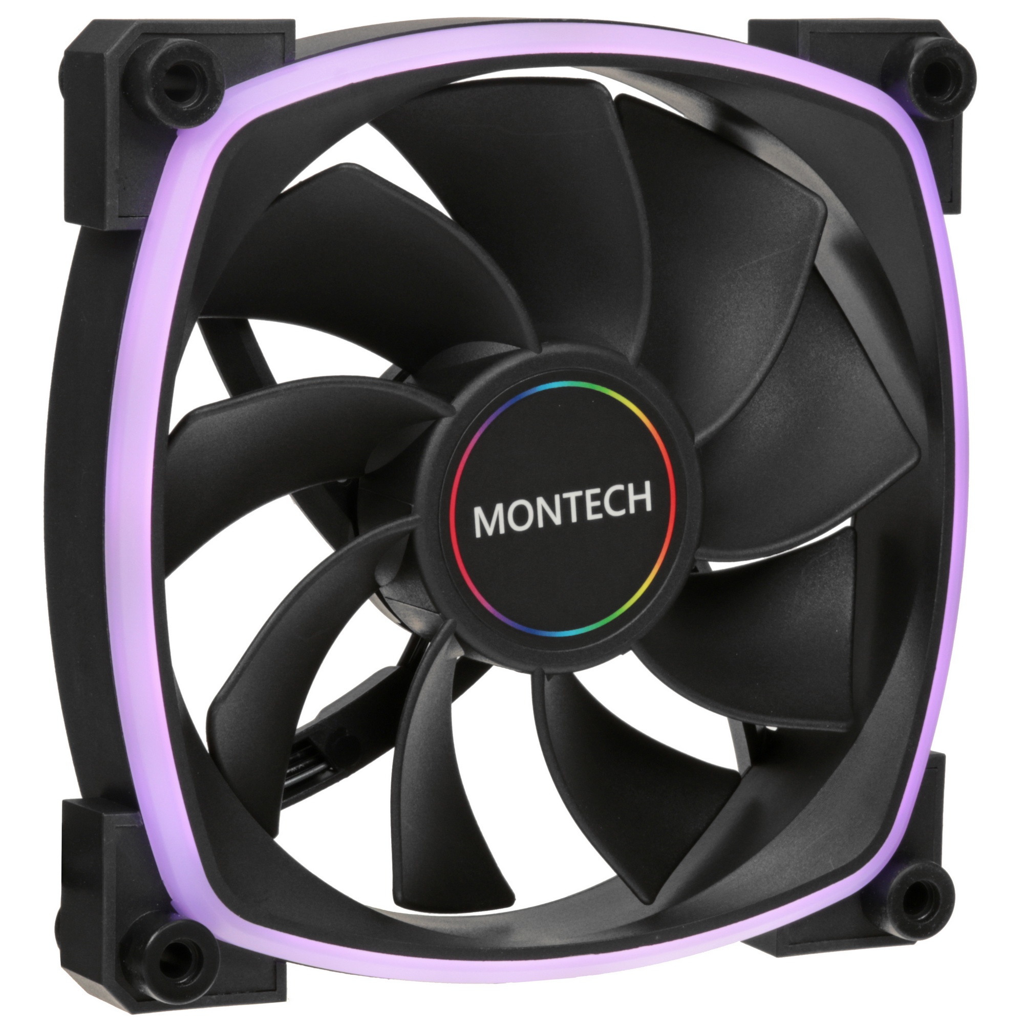 Вентилятор для корпуса Montech RX120 Reverse ARGB 120х120x25 черный 4-pin 27дБ (RX120 PWM BLACK) Ret