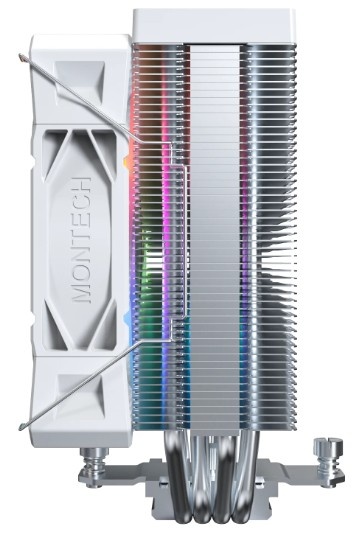 Устройство охлаждения(кулер) Montech NX400 ARGB Soc-AM5/AM4/1200/1700/1851 белый 4-pin 34.17dB Al+Cu