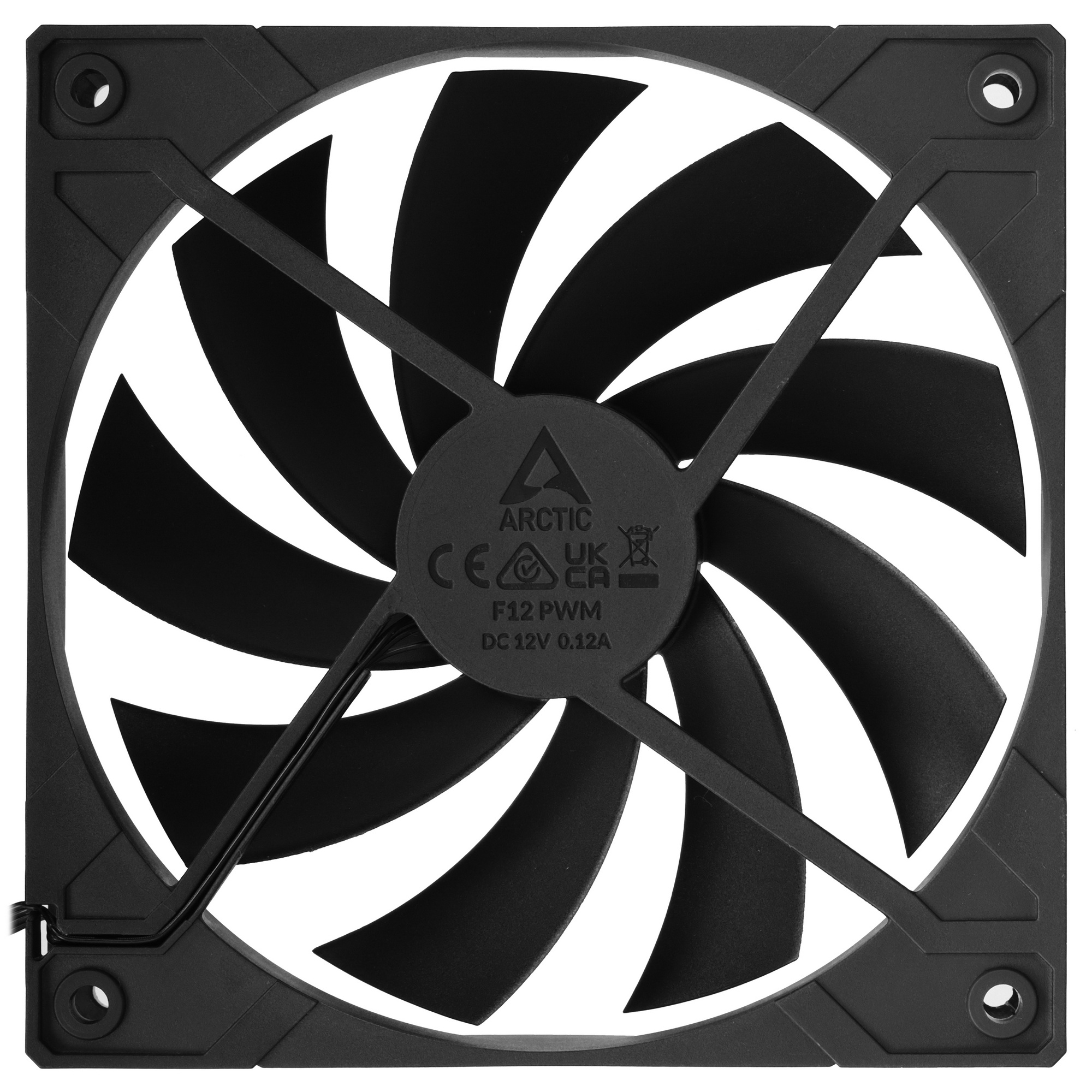 Вентилятор корпусной ARCTIC F12 PWM Black - retail (ACFAN00145A)