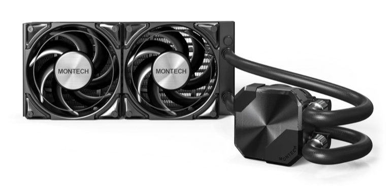 Система водяного охлаждения Montech HyperFlow Silent 240 Soc-AM5/AM4/1200/1700/1851 черный 4-pin 24.