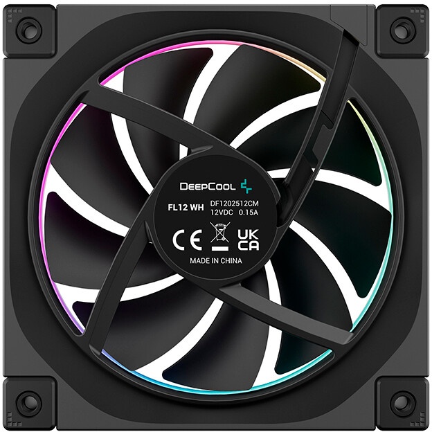 Вентилятор для корпуса Deepcool CG530 FAN BKR REVERSE ( PWM, ARGB, черный, 800-1600об/мин, 120мм) Bu