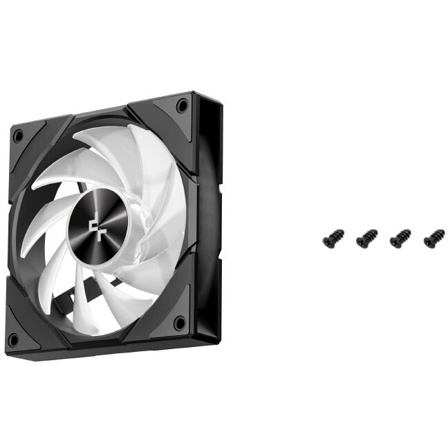 Вентилятор для корпуса Deepcool CG530 FAN BKR REVERSE ( PWM, ARGB, черный, 800-1600об/мин, 120мм) Bu