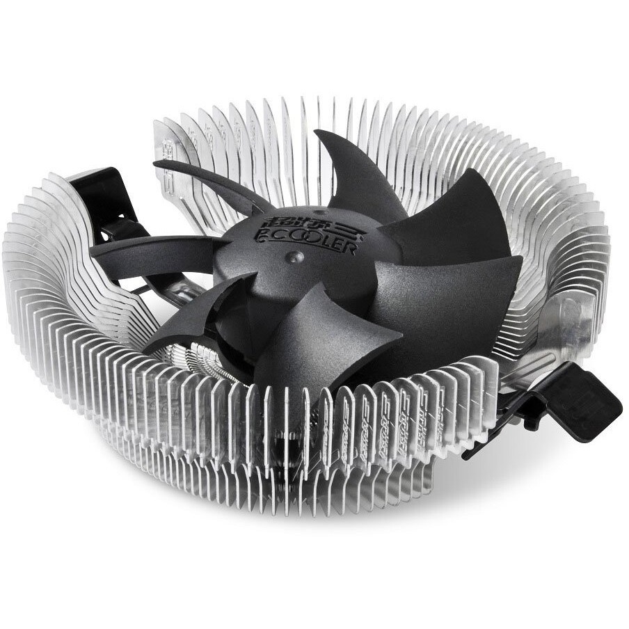 Кулер PCCooler E80 серебристый 75мм алюминий 2200rpm 22db 3-pin 65W