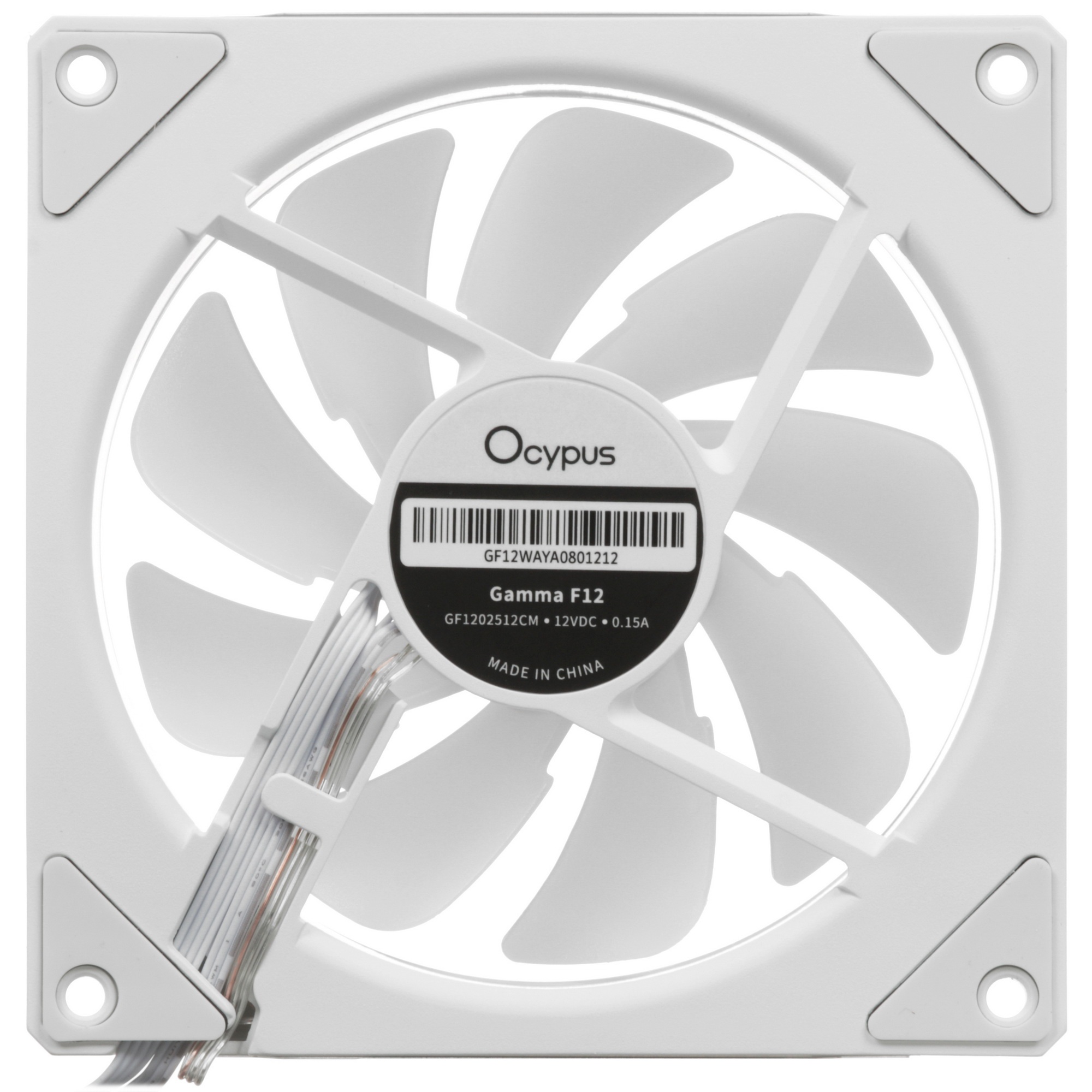 Вентилятор для корпуса Ocypus Gamma F12 ARGB WH (Gamma-F12-WH1AM00X-GL)