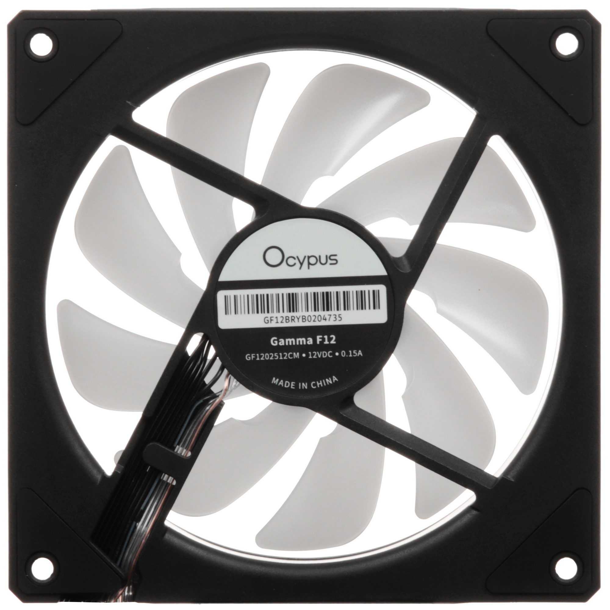 Вентилятор для корпуса Ocypus Gamma F12 ARGB REVERSE BLADE BK (Gamma-F12-BK1AM01X-GL)