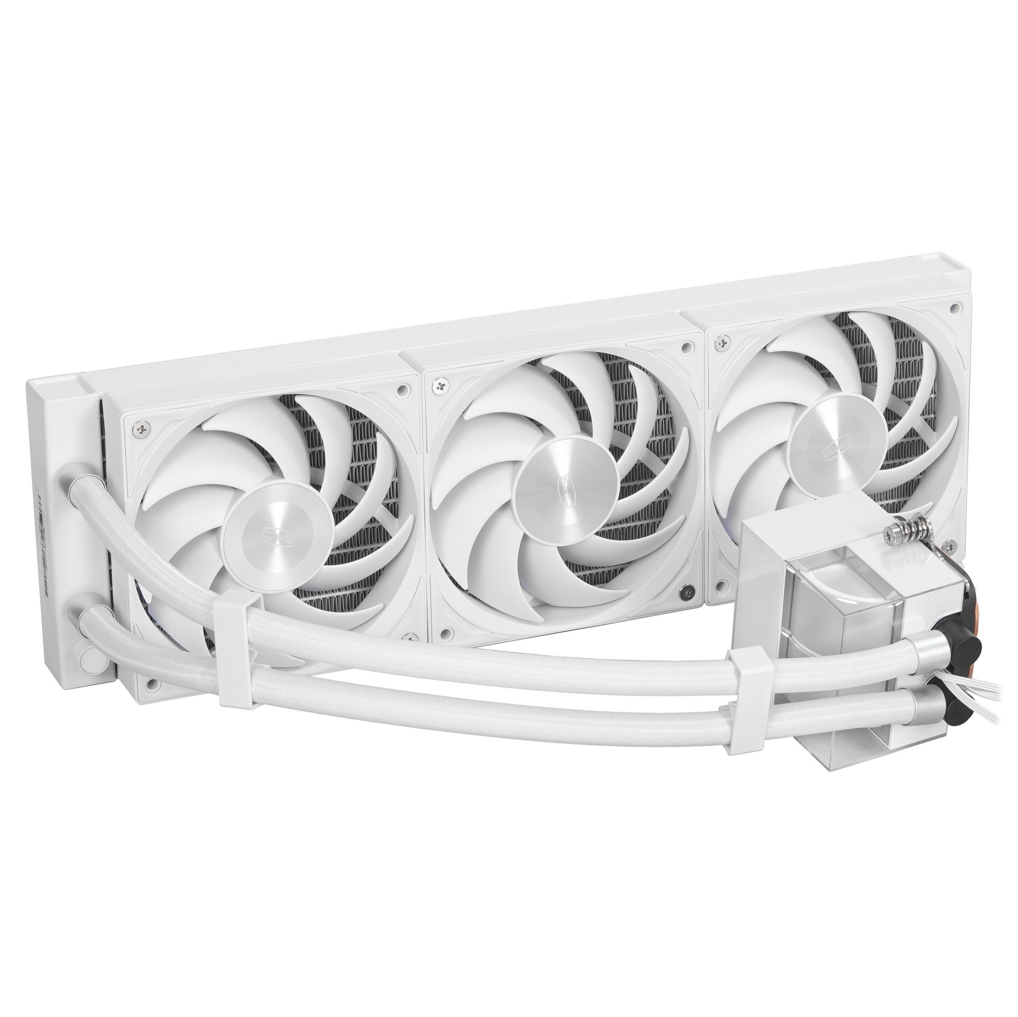Система водяного охлаждения PcCooler DS360 WH Soc-AM5/AM4/1200/1700/1851 белый 4-pin Al LCD 300W Ret