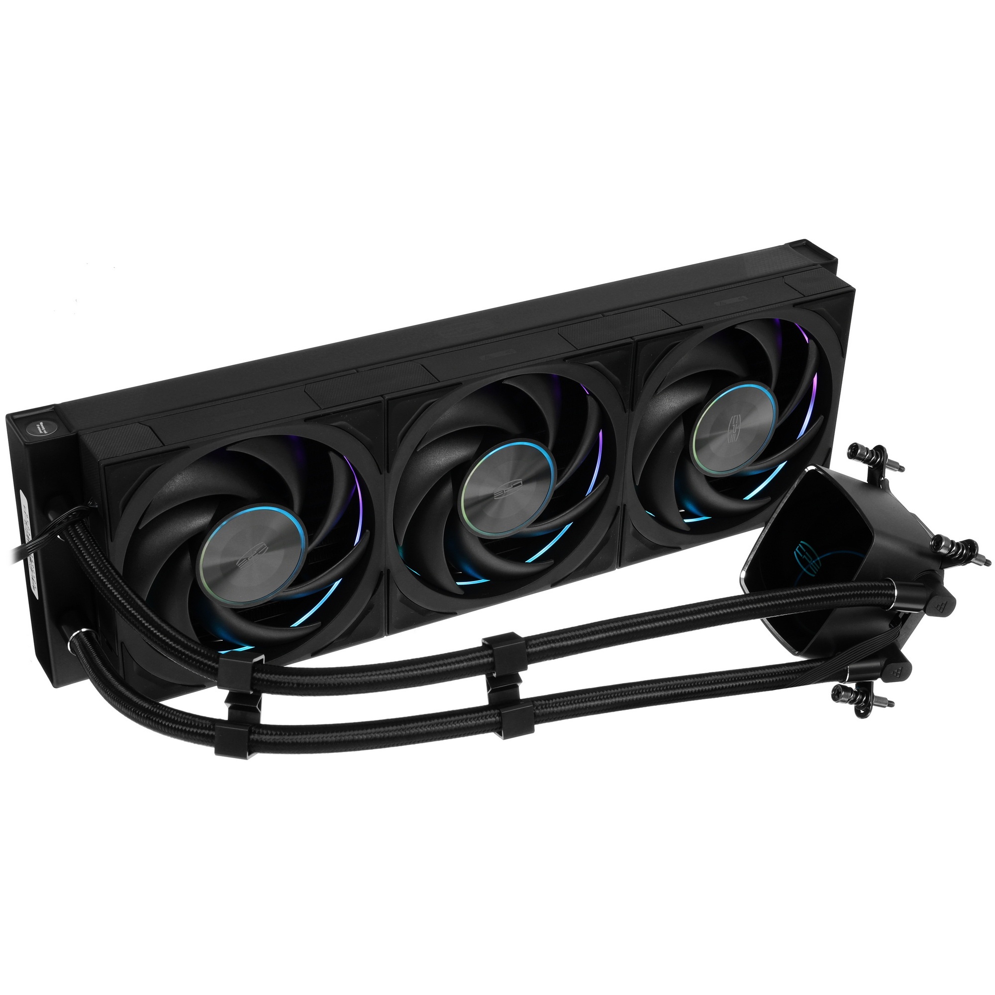 Система охлаждения PCCooler DT360 ARGB Display BK  (300W, 360mm, LED temp., черный, ARGB/ Fans: 3x12