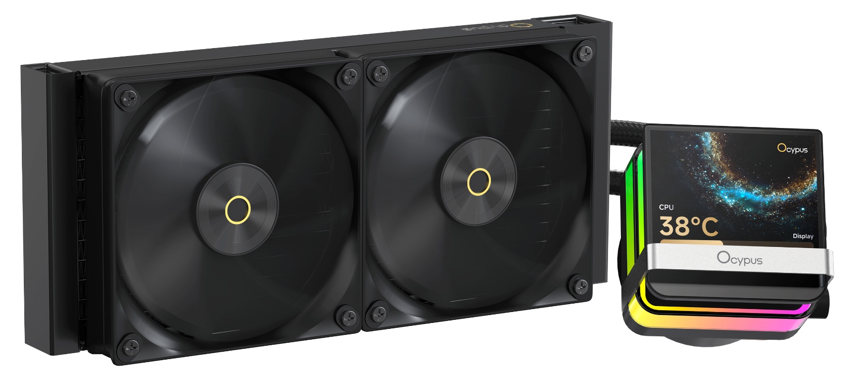 Система охлаждения Ocypus Sigma L24 PRO BK IPS Display/ black/ 290W/ All Intel/ AMD AM* / Screws