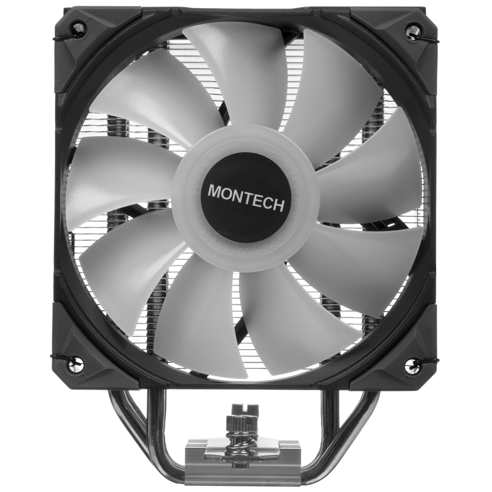 Устройство охлаждения(кулер) Montech NX400 ARGB Soc-AM5/AM4/1200/1700/1851 черный 4-pin 34.17dB Al+C