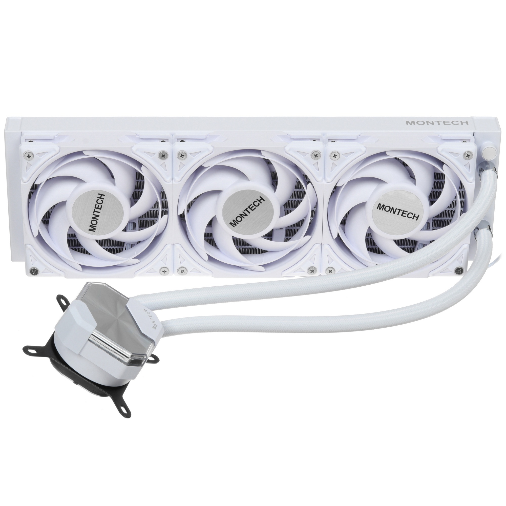 Система водяного охлаждения Montech HyperFlow Silent 360 Soc-AM5/AM4/1200/1700/1851 белый 4-pin 24.8